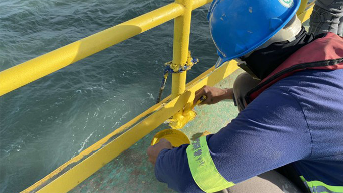 Rehabilitation of Two (2) Nos Breasting Dolphins - Repair of Safety Handrails and Gratings
